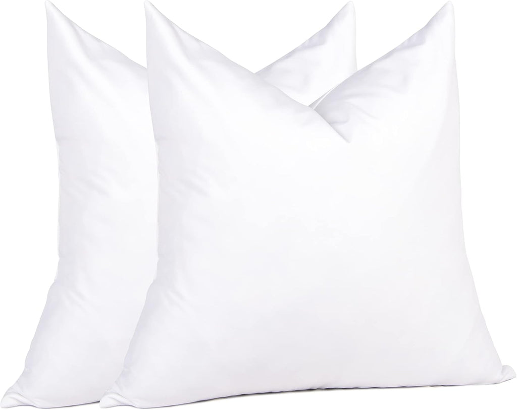 puredown® 24x24 Feather Down Pillow Inserts, Set of 4 Throw Pillow Inserts for Decorative Throw Pillow, Bed, Couch and Home Decor