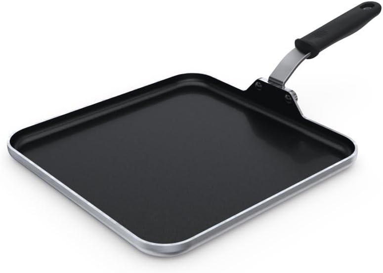 12-inch Tribute® 3-ply griddle with CeramiGuard® II nonstick coating and silicone handle