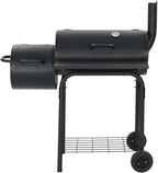 Steel BBQ Smoker Grill with Thermometer