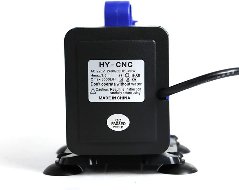 Submersible Sump Pump 80W 3.5M Submersible Water Pump Multi-Function 3500L/H IPX8 220V&5M Pipe Transfer Pump (Voltage : Pump and Pipe C)