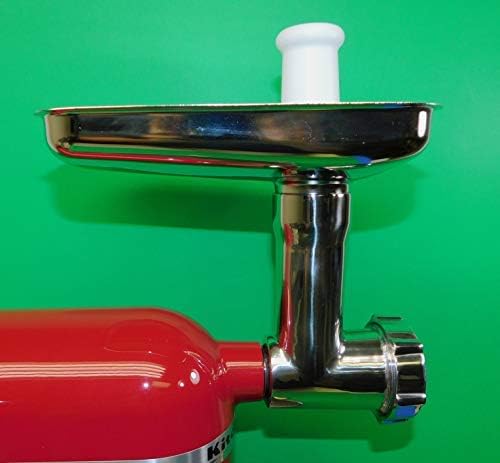 The Original Heavy duty Smokehouse Chef All-Stainless Steel meat grinder attachment. Fits Kitchen mixers