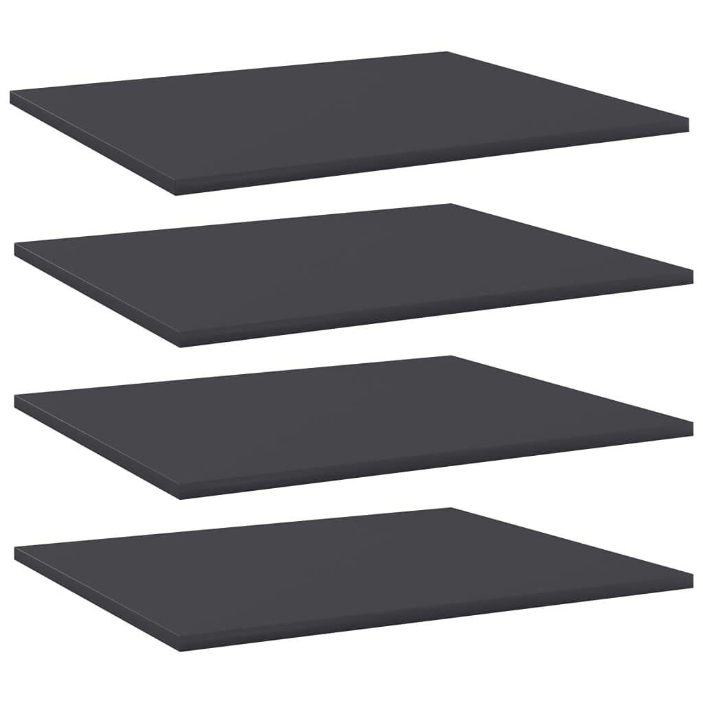 8 Pcs Wall Shelves Boards, 31.5" x 11.8" x 0.6" High Gloss Black Engineered Wood Shelving for Wall, Decorative Storage Display for Living Room Home Office