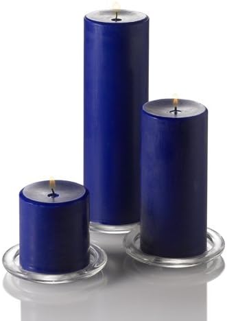 Richland® 3" X 9" Hand Poured Navy Blue Pillar Candle Set of 12