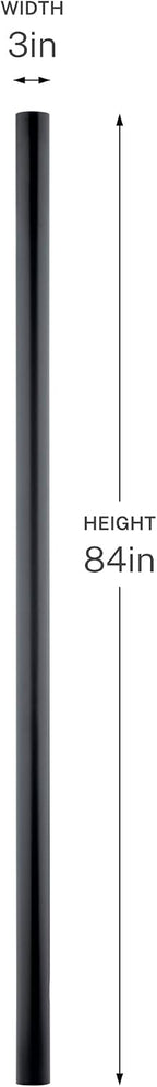 Kichler Outdoor Light Post, Black