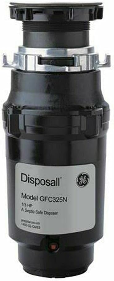 Compatible with GE® 1/3 Compatible with HP Continuous Feed GarbaCompatible with GE Disposer Corded. GFC325N.
