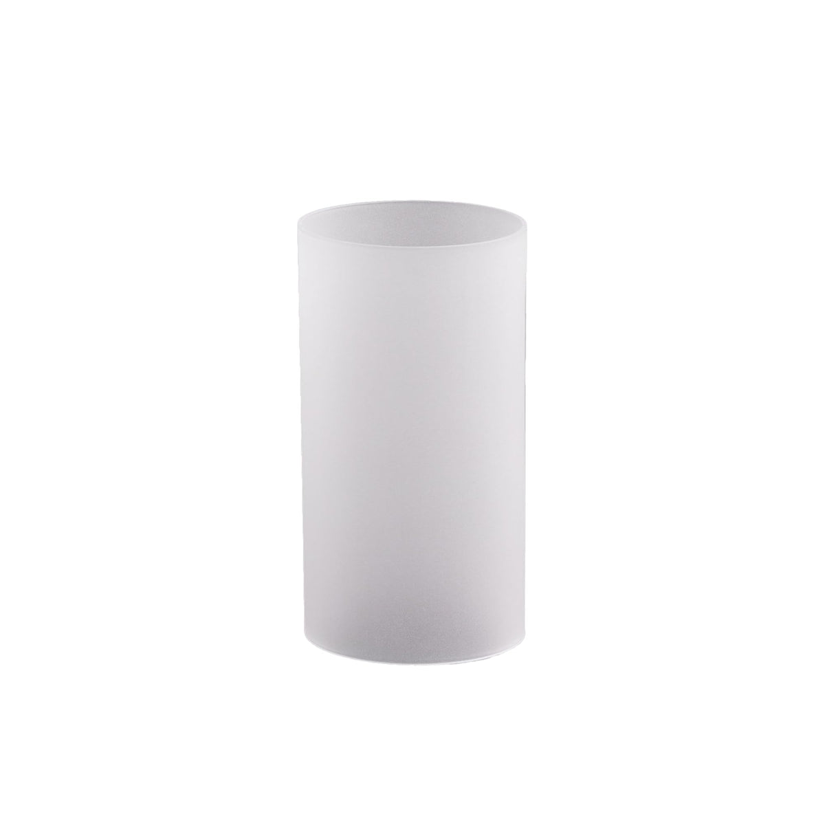 WGVI Hurricane Candle Holder Sleeve, W: 2.5", Ht: 14", Frosted Glass Cylinder Open Both Ends, Chimney Tube Shade, 12 Piece