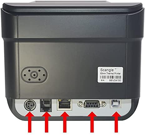 SGT-88IV Desktop USB Direct Thermal POS Receipt Printer - with USB/Serial/Ethernet Ports - Work on Windows XP//7/8/8.1/10/Linux/Android