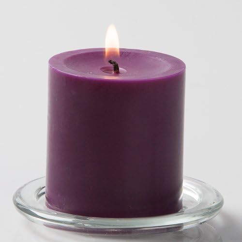 Richland® 3" X 3" Hand Poured Purple Pillar Candle Set of 48