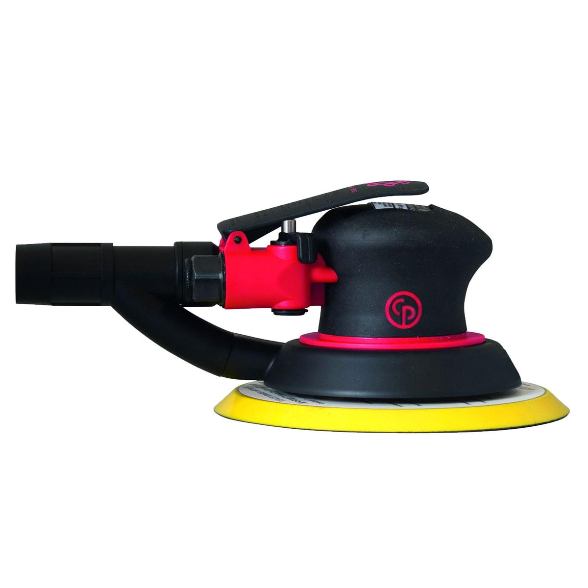 Chicago Pneumatic CP7255H - 6 Inch (150 mm), Air Random Orbital Sander Tool, Non-Vacuum, PSA, 0.28 HP / 210 W, 11000 RPM, Home Improvement, Woodworking, Polisher, Heavy Duty
