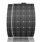 200W 12V (2pcs 100W) Flexible Monocrystalline Solar Panel with Solar Cable Waterproof Photovoltaic Module for Non-Flat Surface