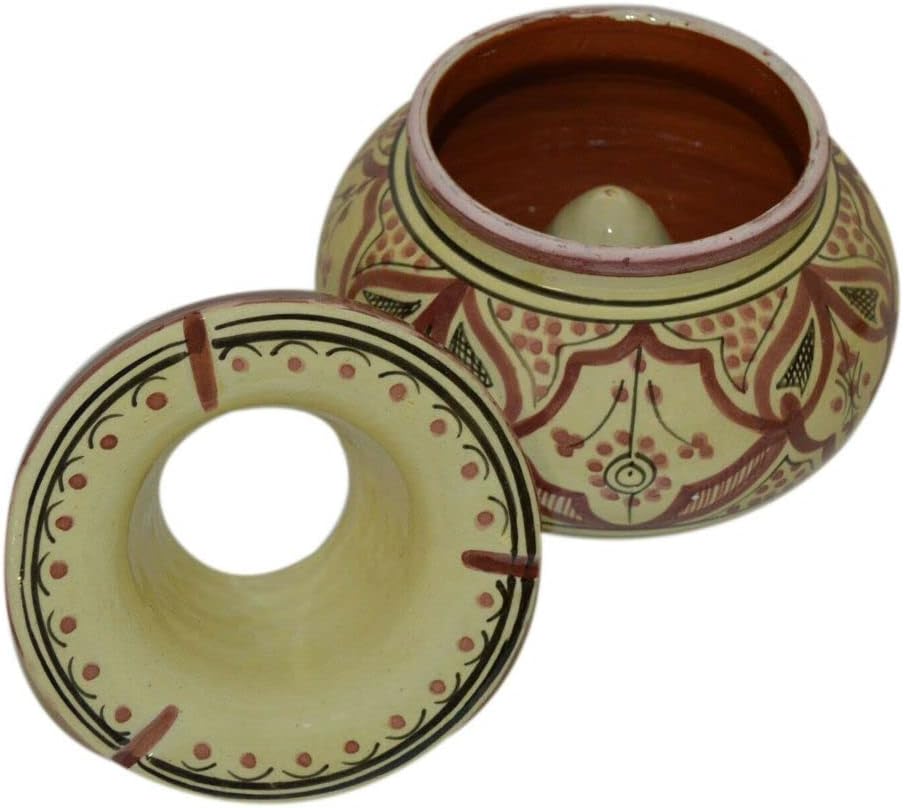 Cigar Ashtray Ceramic Outdoor Smokeless Patio Garden Extra Large - Light Brown