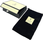 English Pewter Company 6oz Pewter Hip Flask With Luxury Brown Leather Pouch [PLF02]