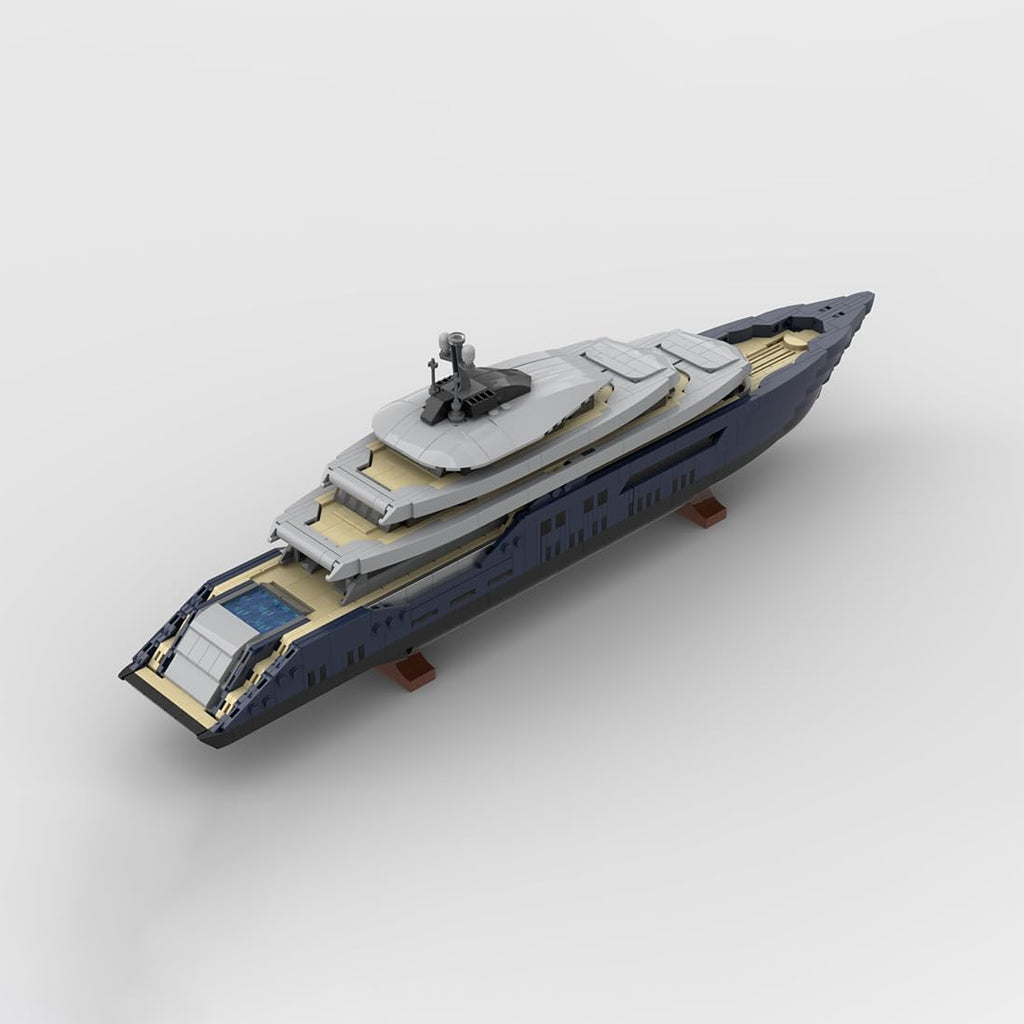 1/200 Yacht Model Building Kit, Mini Ship Series Building Block Set, Creative Interactive Building Toy for Teens and Up (1671PCS+)
