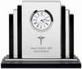 Executive Gift Shoppe Doctor Personalized Step Design Premier Crystal Clock