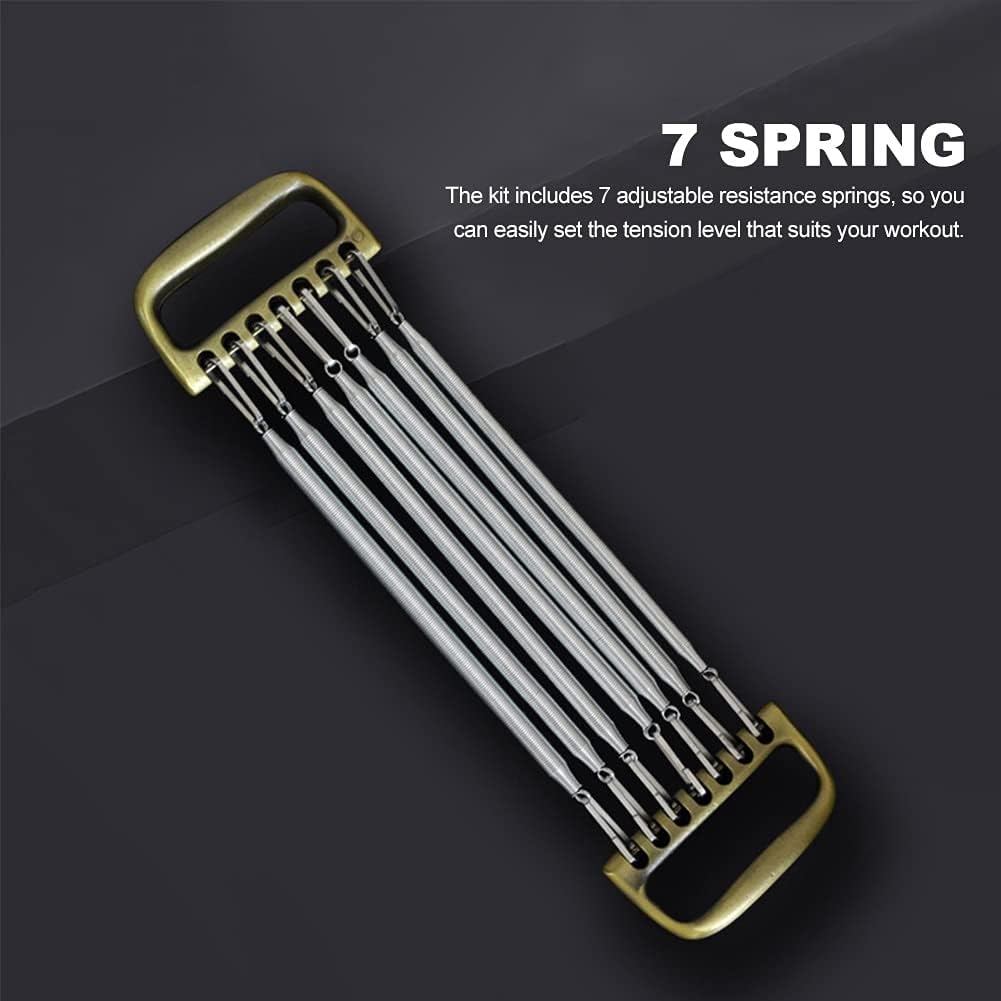 Chest Expander for Men - Detachable 7 Spring Home Office Fitness Training, Strengthen Muscles, Build Arms - Bodybuilding Workout Equipment
