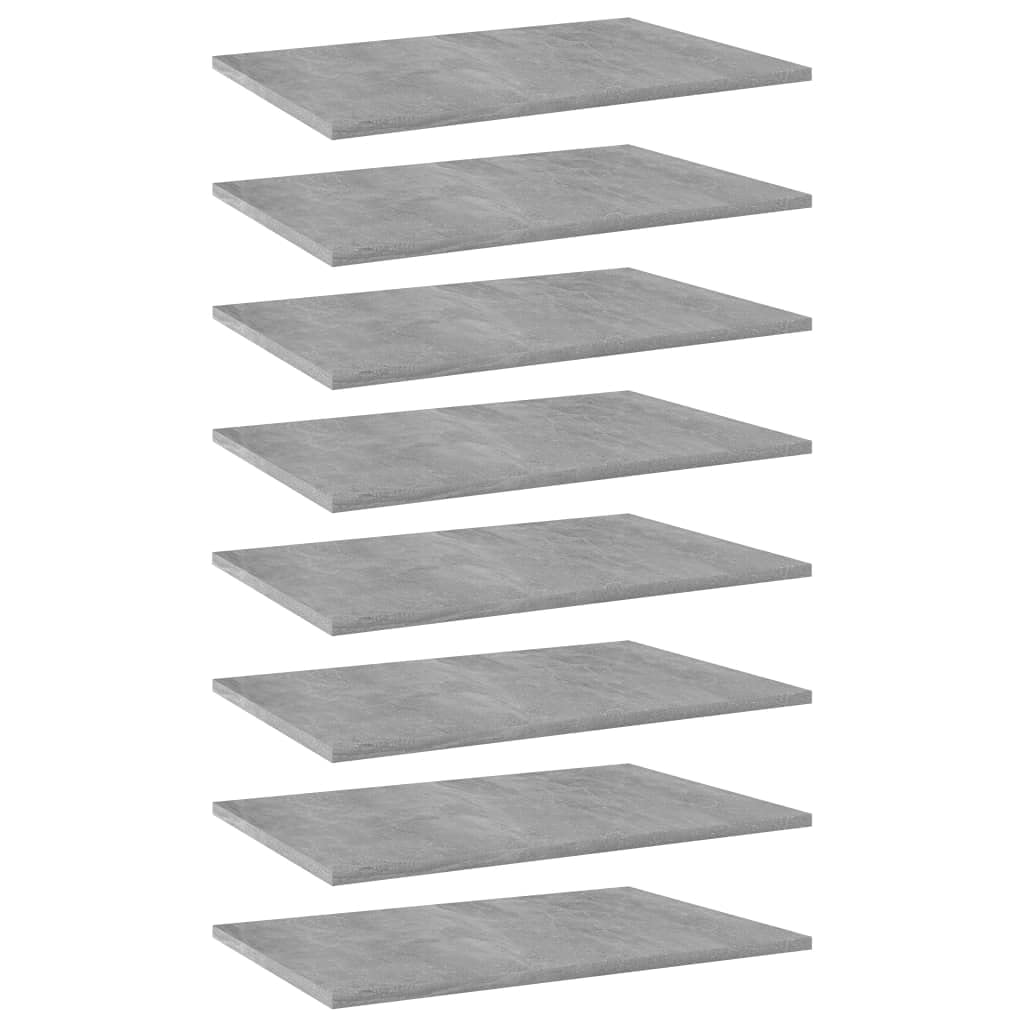 8 Pcs Wall-Mounted Shelf Boards, 15.7 x 15.7 Inch Square Bookshelf Boards, Engineered Wood Display Shelves with High Gloss Black Finish for Home Office Study Storage and Organization