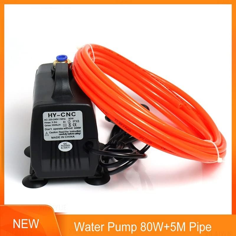 Submersible Sump Pump 80W 3.5M Submersible Water Pump Multi-Function 3500L/H IPX8 220V&5M Pipe Transfer Pump (Voltage : Pump and Pipe F)