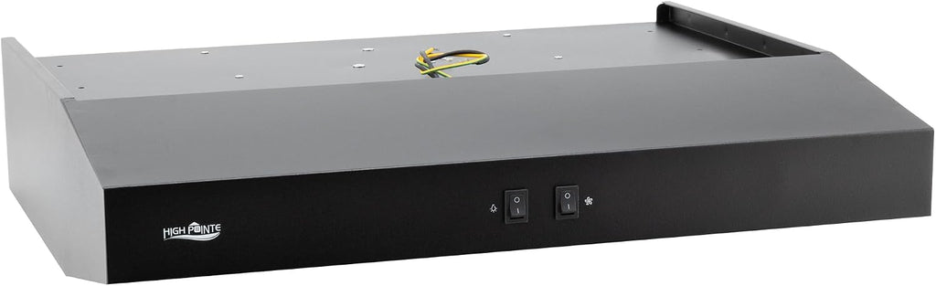 High Pointe 12V Range Hood Stainless Steel Black Finish 22"