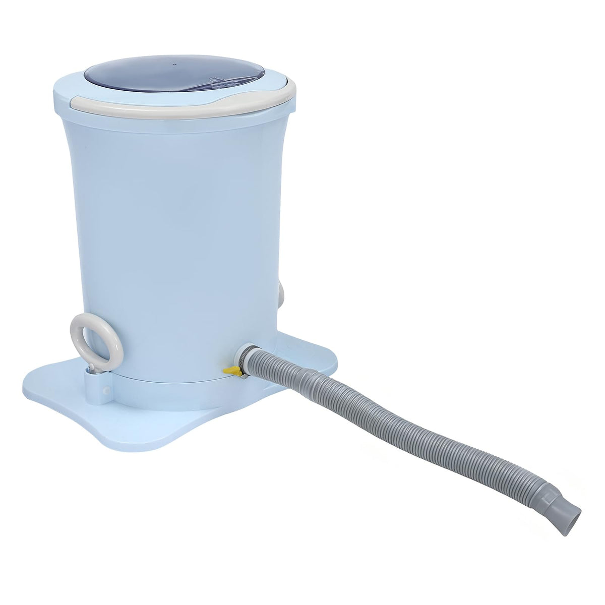 Large Capacity Hand Crank Clothes Wringer,Manual Clothes Spinner Dryer Portable Hand Powered Non Electric Laundry Spin Wringer For Camping, Apartments, Dorms, Travel (Blue)