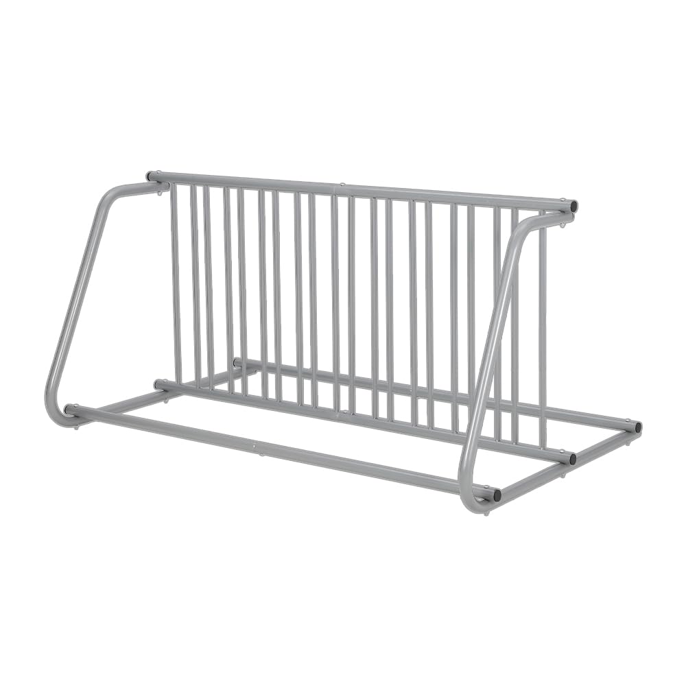 Floor Bike Rack,Double-Side 10-Bike Rack 60"L,Grid Bike Rack In Ground