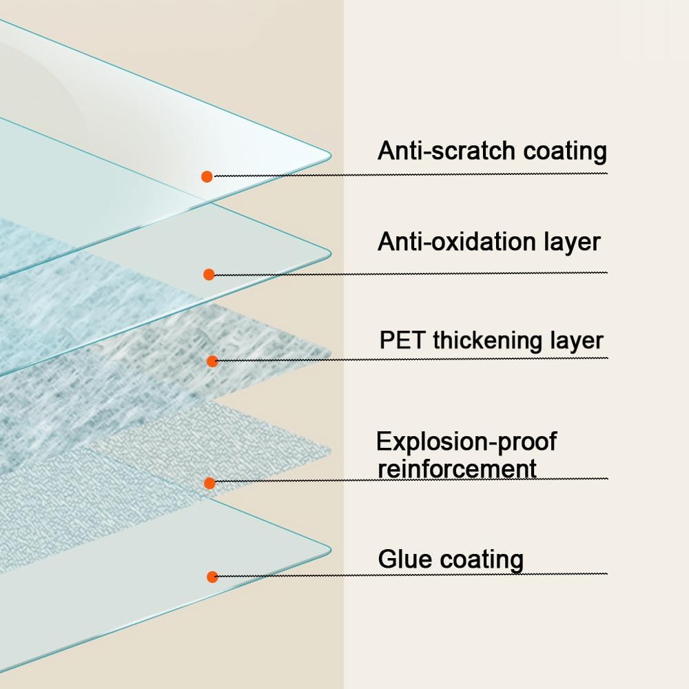 4mil Clear Window Security Film - Shatterproof, Switchable Glass Film for Home Office, 60Inch x 66Feet (Customizable Size)