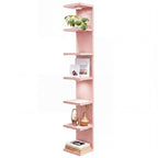 Fixwal 7 Tier Wall Shelf with LED Lights for Room Decor White, 2 Pack