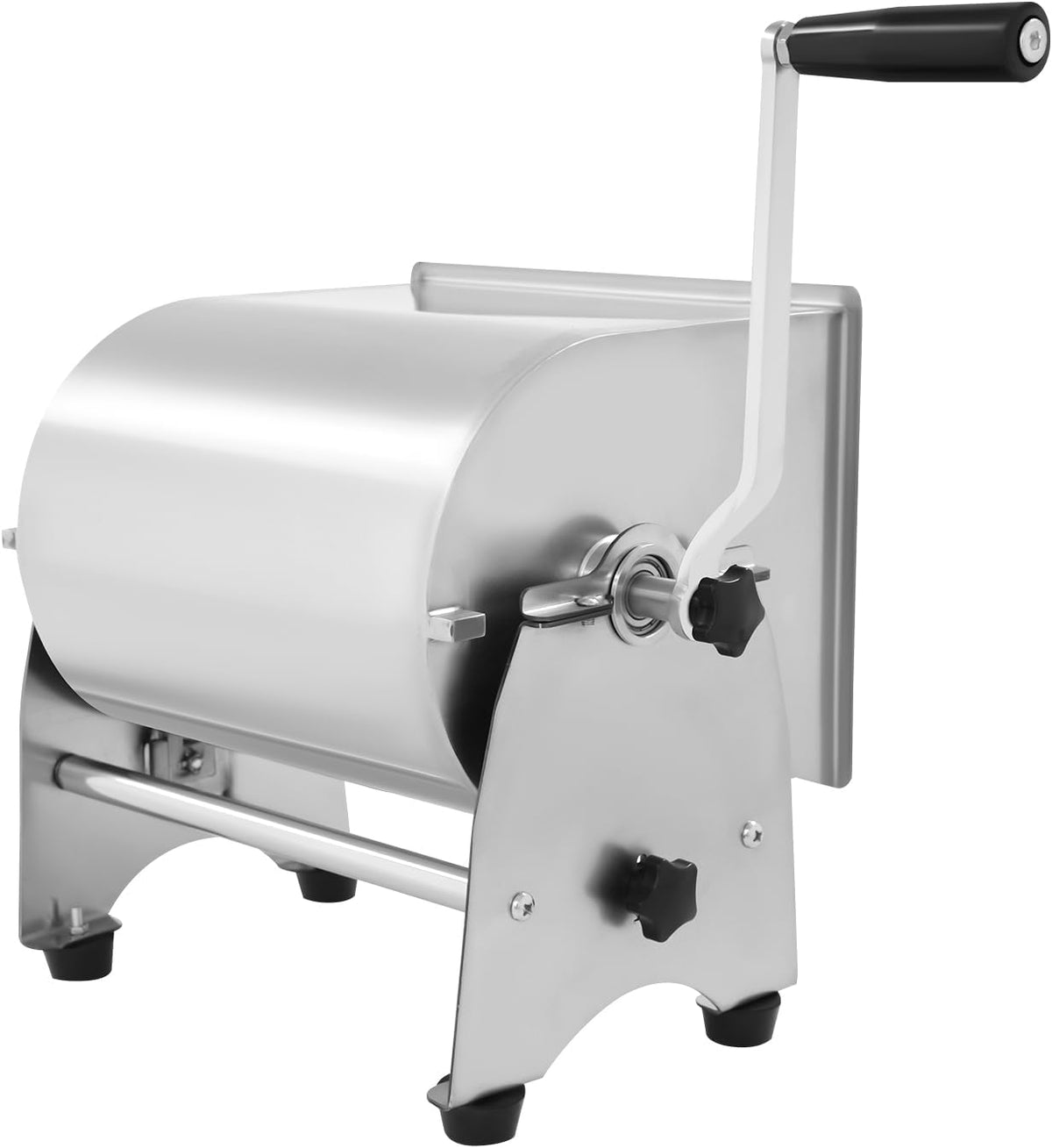 Manual Meat Mixer 22lbs capacity Stainless Steel Hand Crank Meat Mixer with 90° Tilting Tank & Removable Paddle for Sausage Processing