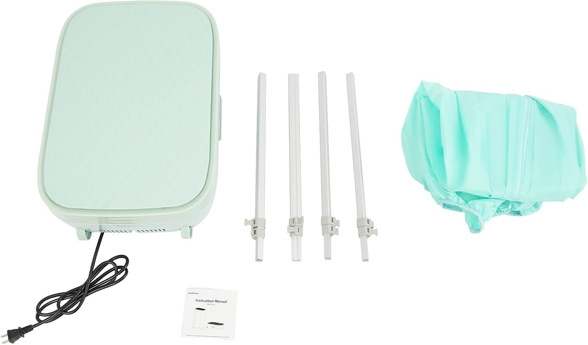 Manual Clothes Dehydrator, 3.17 Gallon Portable Large Capacity Clothes Dryer Spin Dryer Round Manual Clothes Dryer Non Electric Laundry Dryer for RV Camping Traveling Apartment (Electric/Light Green)
