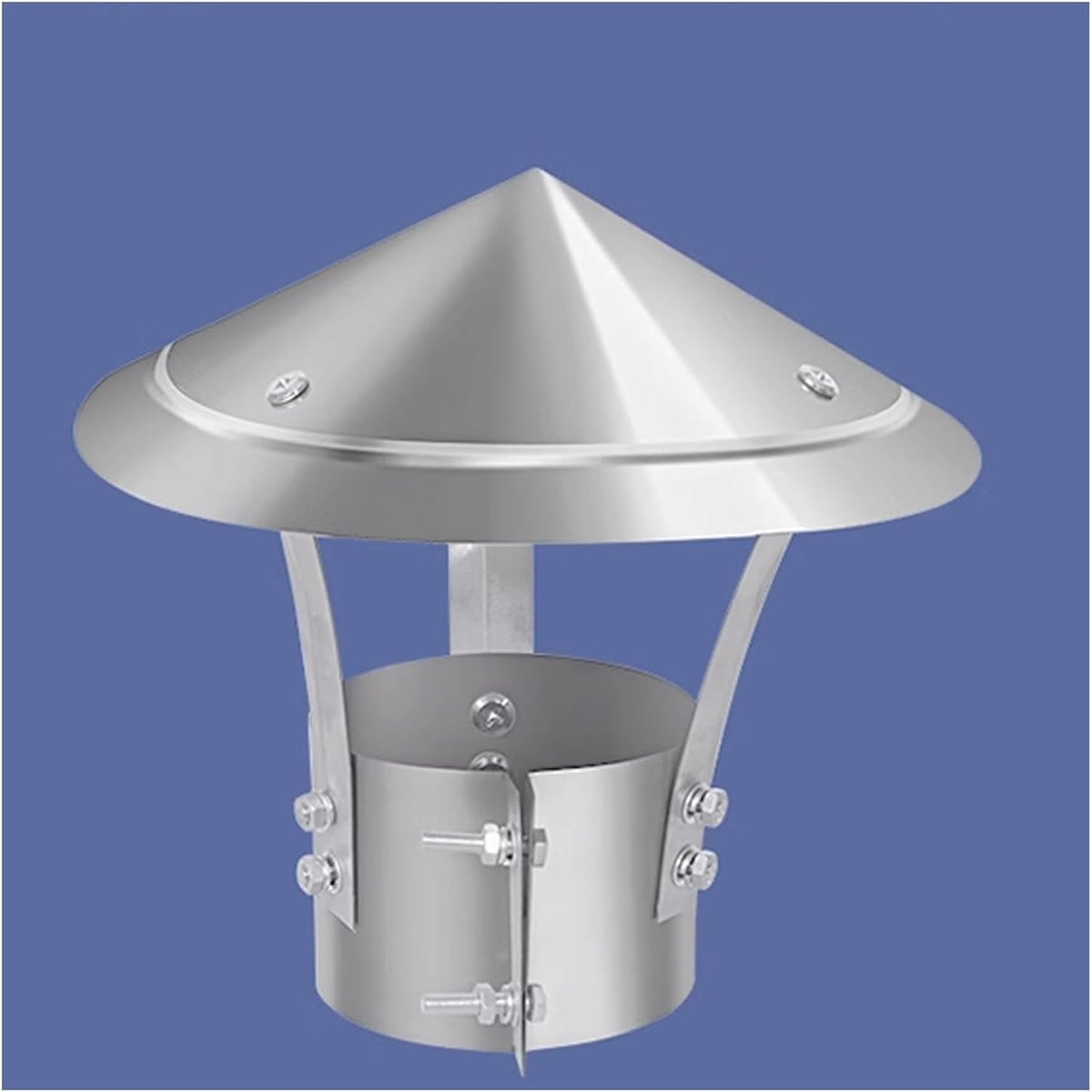 304 Galvanized Rain Cap,universal chimney cap,Roof Rain Cap,galvanized rain cap,stove pipe chimney cap for vent,rooftop exhaust vent cap,vent pipe cap for roof ( Size : D28cm*50cm/11.02in*19.69in )