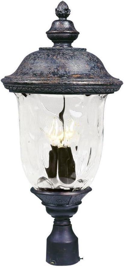 Maxim Carriage House VX 26 1/2" High Oriental Bronze Post Light