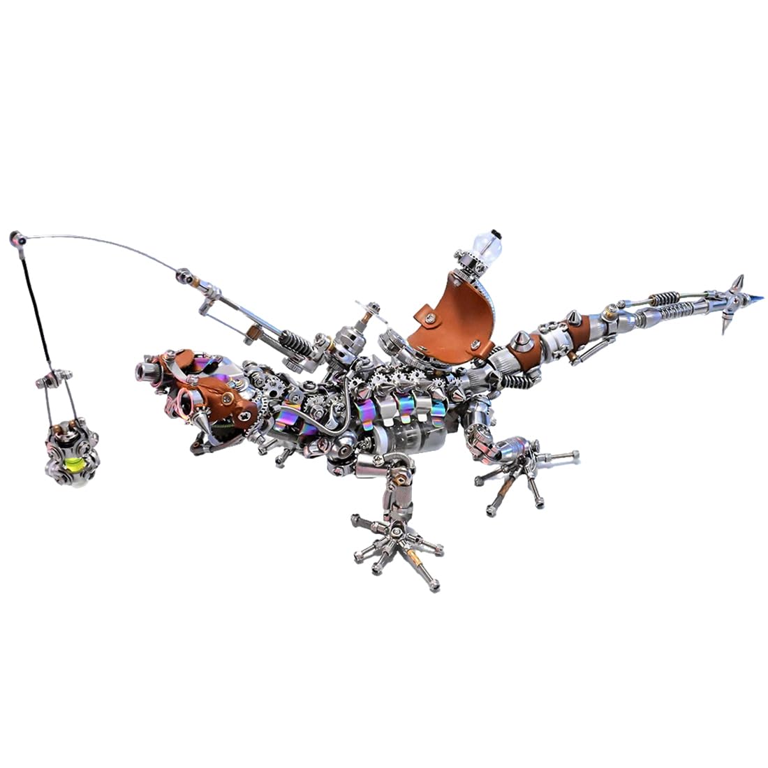 3D Puzzle Chinese Four Holy Beasts Model Kit, DIY Assemble Steampunk Mechanical Azure Dragon with Movable Joints, Creative Handcrafted Metal Art Craft Desktop Display & Decoration for Adults