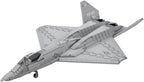 1/35 Scale F-22 Fighter Building Blocks Set, Military Aircraft Model DIY Assembly Kits, Collectible Military-Themed Display Model for Collectors & Enthusiasts, MOC-105520 (1624PCS)
