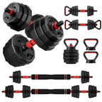 Adjustable dumbbell set,20/30/45/70/90lbs Free Weights Dumbbells Set 5in1