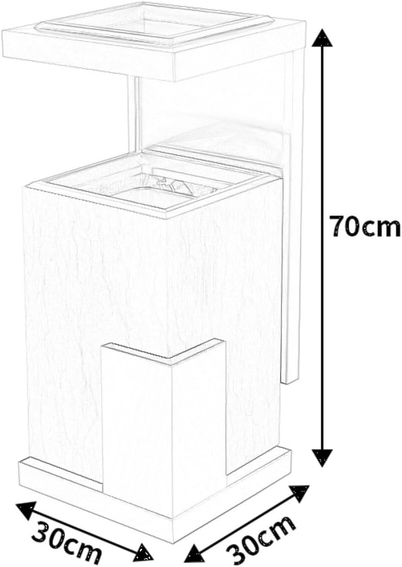 Outdoor Standing Ashtray Hotel Lobby Marble Trash Can With Ashtray(C)