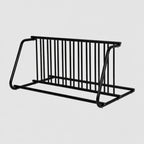 Floor Bike Rack,Double-Side 10-Bike Rack 60"L,Grid Bike Rack In Ground