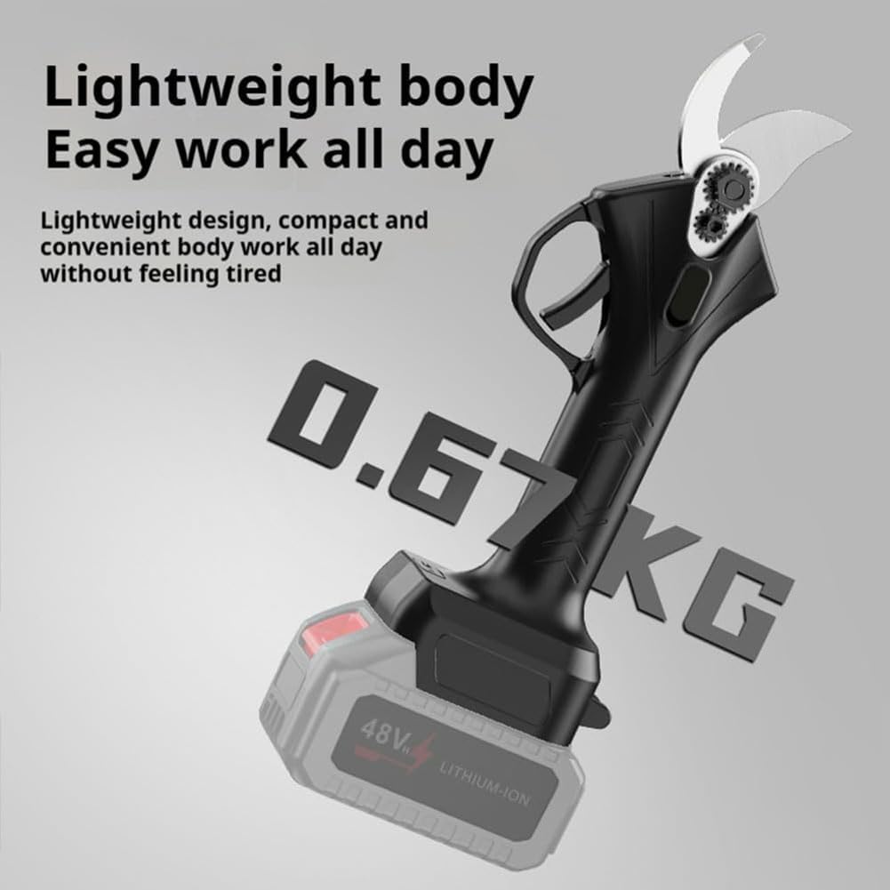 Wood Ranger Power Shears, Sk5 Blade Tree Trimmer, Cordless, Branch Cutter For Gardening Tree Branch, Fruit Trees, Through Every Cut. (1*set+2*battery)