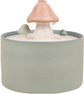 TISTIK Ceramic Cat Water Fountain Automatic Dog Drinking Fountain Circulating Constant Temperature Mobile Pet Drinking Water Bowl