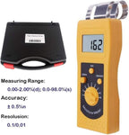 Paper Moisture Meter Tester Detector Paper Moisture Content Analyzer with Measuring Range 0.00 to 2.00%(d) 0.0 to 98.0%(s)