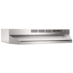 Broan-NuTone 413023 Ductless Range Hood Insert with Light, Exhaust Fan for Under Cabinet, 30-Inch, Black
