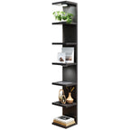 Fixwal 7 Tier Wall Shelf with LED Lights for Room Decor White, 2 Pack