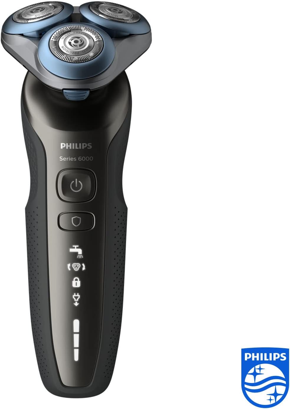 Philips Norelco Electric Shaver for Men Series 6000 Wet/Dry Electric Shaver with Trimmer Attachment Rechargeable Electric Razor with Multi MultiPrecision Cutting System