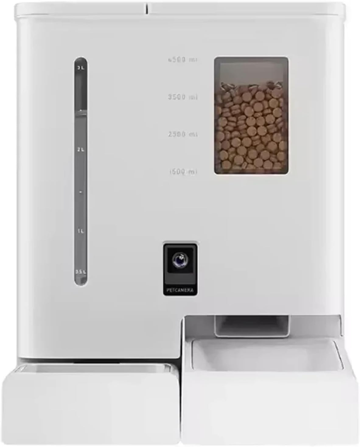 2-in-1 Pet Feeder Water Fountain with Camera