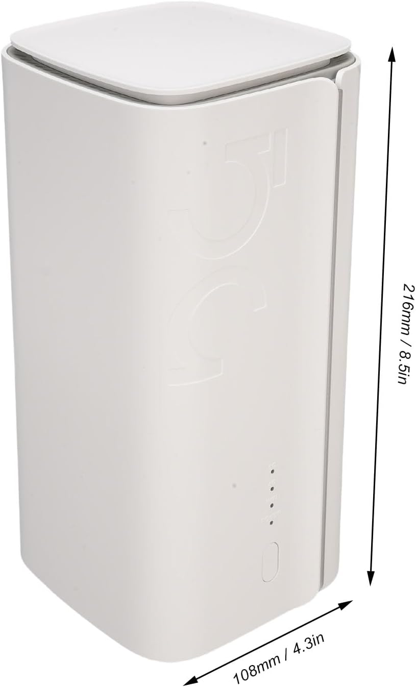 XUMIUZIY 5G CPE Router, WiFi 6 Wireless Router 4.67Gbps High Speed Dual Band with SIM Card Slot, for Home Indoor Support NSA SA (White)