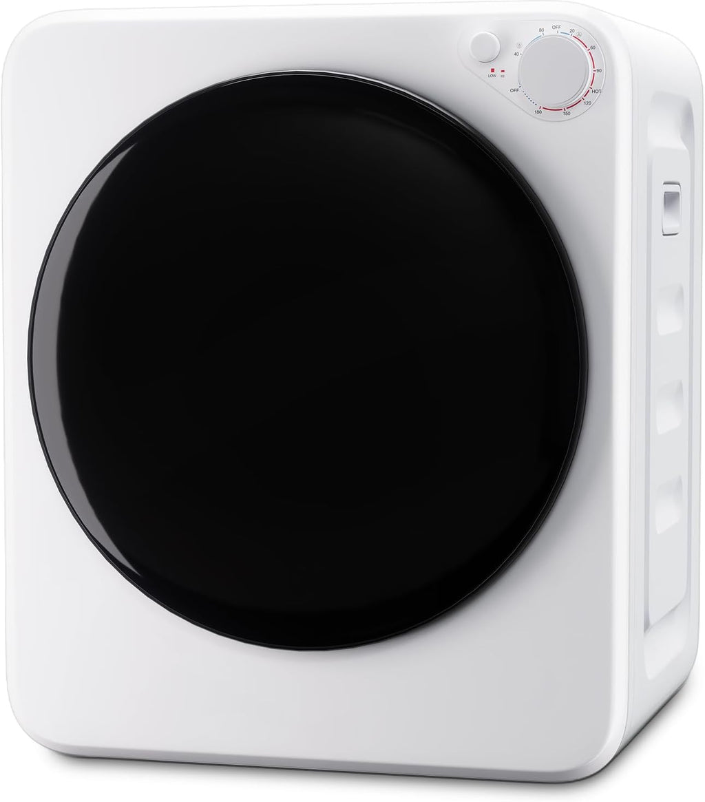 1.6 Cu.Ft Portable Clothes Dryer, 800W Fast Drying Front Load Laundry Dryer with 5 Mode, Mini Electric Clothing Dryer with Stainless Steel Tub, Compact Machine for Apartment, Home, Dorm
