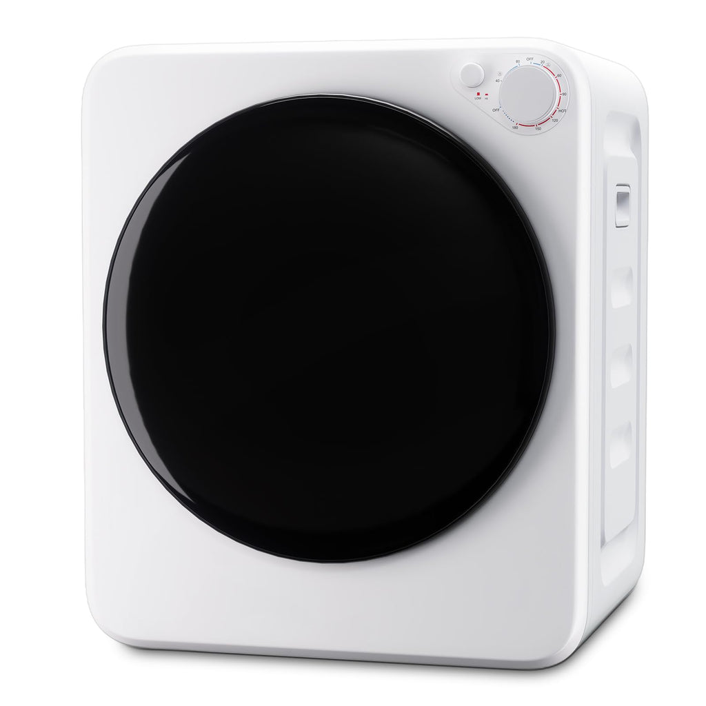 1.6 Cu.Ft Portable Clothes Dryer, 800W Fast Drying Front Load Laundry Dryer with 5 Mode, Mini Electric Clothing Dryer with Stainless Steel Tub, Compact Machine for Apartment, Home, Dorm