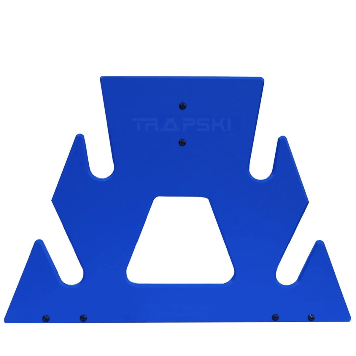 TRAPSKI Quad Powder Ski and Snowboard Mobile Rack | Marine Grade HDPE Plastic | UV Protected | Premium Strap Included | 3 Year Warranty | Made in The USA | Veteran Owned Business (Blue, Quad)