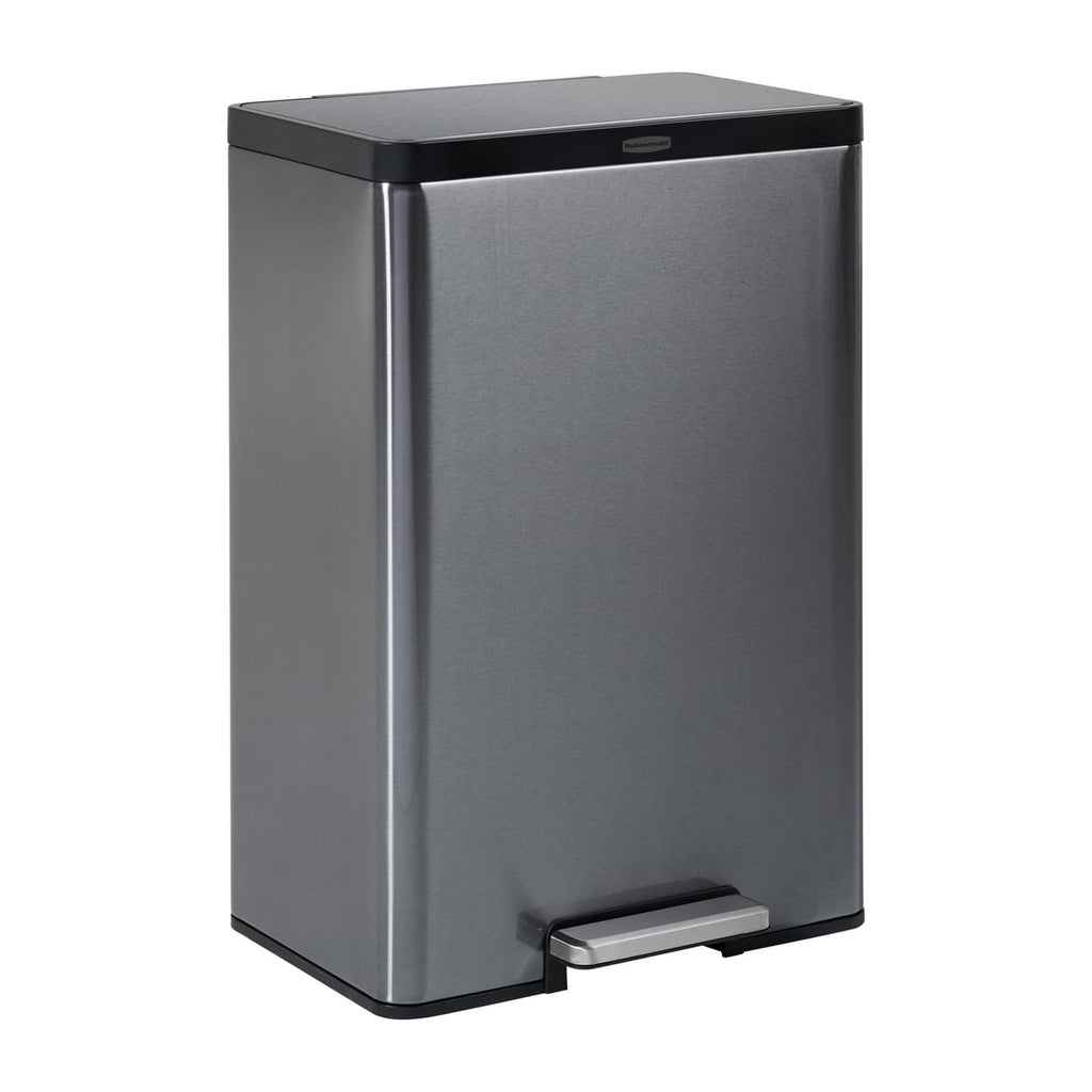Rubbermaid Elite Stainless Steel Step-On Trash Can, 12 Gallon
