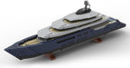 1/200 Yacht Model Building Kit, Mini Ship Series Building Block Set, Creative Interactive Building Toy for Teens and Up (1671PCS+)