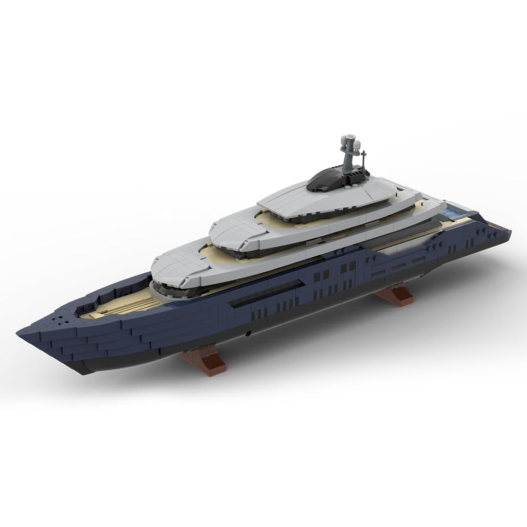 1/200 Yacht Model Building Kit, Mini Ship Series Building Block Set, Creative Interactive Building Toy for Teens and Up (1671PCS+)