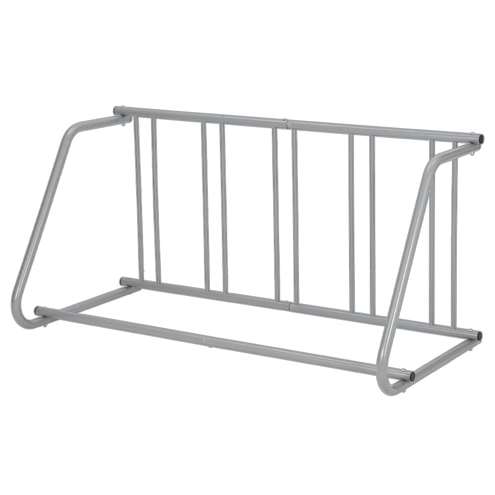 Floor Bike Rack,Double-Side 10-Bike Rack 60"L,Grid Bike Rack In Ground